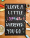 VersaChalk Small Frameless Black Acrylic Chalkboard Sign for Wall, 8 x 12 Inches