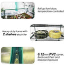 Worth 5 Tier Mini Greenhouse with Clear Polyethylene Cover, 27" Long x 19" Wide x 75" High Garden Green House