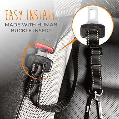 Mighty Paw Dog Seat Belt | Pet Safety Belt, Created with Human Seatbelt Material. All-Metal Hardware with Adjustable Length Strap. Exceeds Dog Safety Standards. Keep Your Dog Secure in The Car