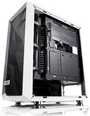 Fractal Design Meshify C - Compact Computer Case - High Performance Airflow/Cooling - 2X Fans Included - PSU Shroud - Modular Interior - Water-Cooling Ready - USB3.0 - Tempered Glass Light - Blackout