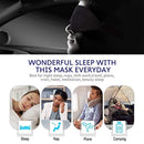 3D Sleep Mask, New Arrival Sleeping Eye Mask for Women Men, Luxury Night Blindfold Contoured, Light Blocking Eye Cover with Earplug Carry Pouch, Eye Shade with Adjustable Strap for Travel Nap, Black by ZGGCD