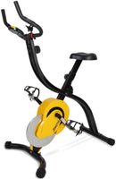 JOROTO Folding Magnetic Upright Exercise Bike with Pulse - Sitting & Standing Indoor Cycling Stationary Bike