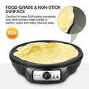 Electric Crepe Maker, iSiLER Nonstick Electric Pancakes Maker Griddle, 12 inches Electric Crepe Pan with Batter Spreader and Wooden Spatula, Precise Temperature Control for Roti, Tortilla, Eggs, BBQ