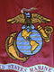 US Marine Corps Flag 3x5 for Outdoor Made in USA - All Weather USMC Flag with Magnificent Double-Sided Embroidery - UV Protected - Brass Grommets - Comes with Bonus Car Sticker