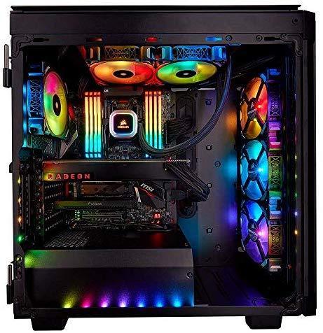 Corsair H100i RGB PLATINUM AIO Liquid CPU Cooler,240mm,Dual ML120 PRO RGB PWM Fans,Intel 115x/2066,AMD AM4/TR4