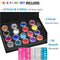 Face Paint,UnityStar 18 Colors+50 Stencils+2 Brushes,Face Painting Kit Face Body Paint Makeup Professional Palette 18X10 Gram Paints for Kids Parties Carnival Games