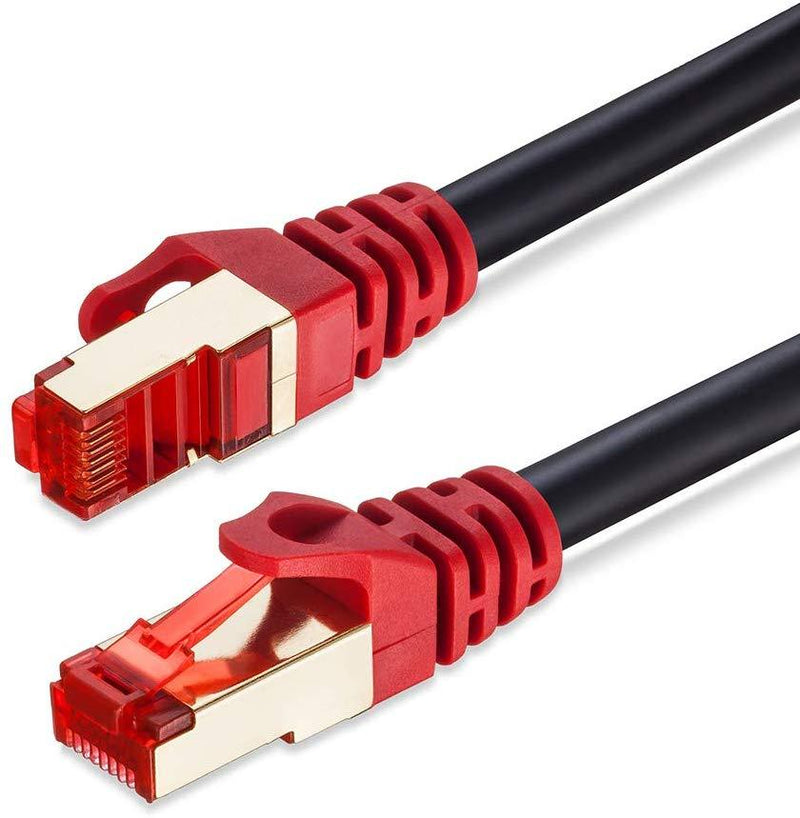 Outdoor Cat 7 Ethernet Cable，Neekeons26AWG Heavy-Duty Cat7 Networking Cord Patch Cable RJ45 10 Gigabit 600Mhz LAN Wire Cable STP Waterproof Direct Burial Ethernet Cable (5M(15feet))