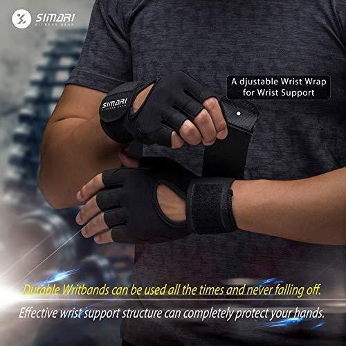 SIMARI Workout Gloves for Women Men,Training Gloves with Wrist Support for Fitness Exercise Weight Lifting Gym Lifts,Made of Microfiber SMRG905