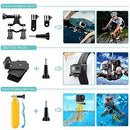 51-in-1 Sport Camera Accessories Kit for GoPro Hero 8 Max 7 6 5 4 3 3+ 2 1 Black GoPro 2018 Session Fusion Silver White Insta360 DJI AKASO APEMAN YI Campark SJCAM XIAOMI (Floating Grip) by  MaxCo