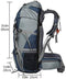 Hiking Backpack 50L Travel Camping Backpack with Rain Cover