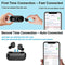 Homscam Wireless Earbuds, Bluetooth 5.0 Eearbuds True Wireless Earbuds Earphones with Charging Case, Stereo Sound, 16H Playtime, Built-in Mic, Noise Cancel, Auto Pairing for iPhone Android