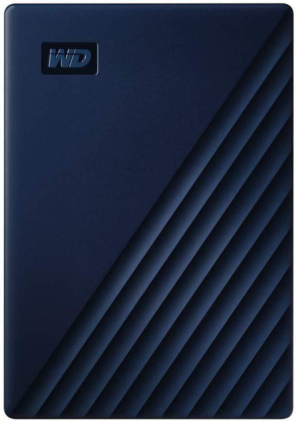 WD 4TB My Passport for Mac Portable External Hard Drive - Blue, USB-C/USB-A - WDBA2F0040BBL-WESN