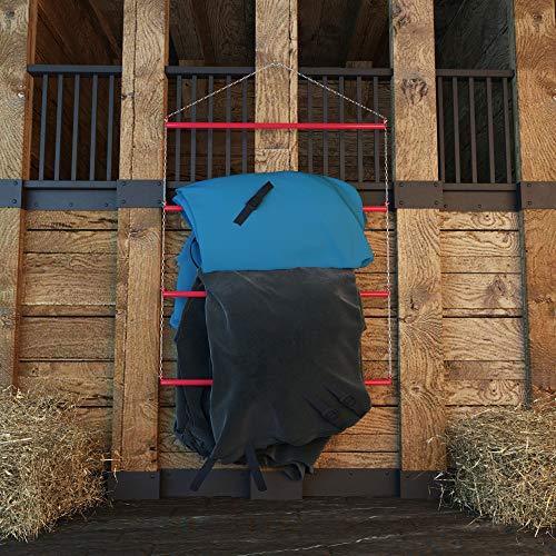 Echo Beach Equestrian Blanket Rack 33" Suitable for Horse Blankets, Saddle Blankets, Pads & Towels. Extra Long for Western Saddle Blankets and Horse Blankets.