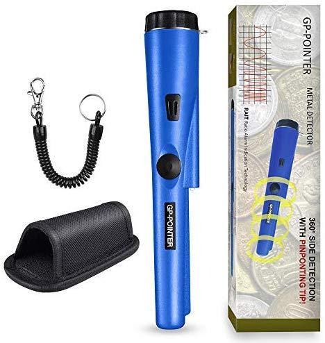 PiAEK Pin Pointer Metal Detectors for Adults/Kids, Handheld Fully Waterproof Pro Metal Detector High Sensitivity with Holster Treasure Hunting Blue