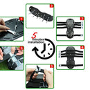 Blissun Lawn Aerator Shoes, 4 Aluminum Alloy Buckles Spiked Aerating Lawn Sandals, 26 Nails for Aerating Your Lawn or Yard, 4 Adjustable Straps Universal Size