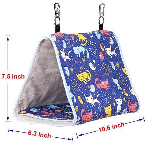 KinTor Bird Nest Snuggle Hut,Parrot Habitat Cave Hanging Tent for Small Medium Parrots Budgies Eclectus Parakeet Cockatiels Lovebird African Grey