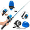 Kids Fishing Pole,Telescopic Fishing Rod and Reel Combos with Spincast Fishing Reel and String with Fishing Line