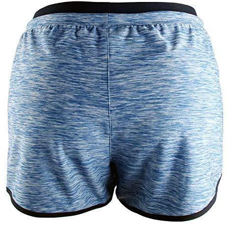 RIBOOM Women Workout Fitness Running Shorts Double Layer Active Yoga Gym Sport Shorts