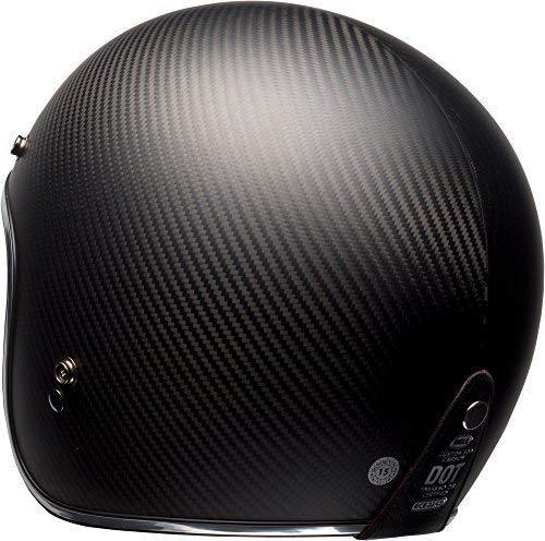 Bell Custom 500 Carbon Open-Face Motorcycle Helmet (Ace Cafe Tonup Black/White, X-Large)