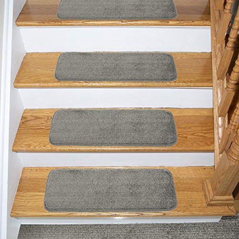 Ottomanson Comfort Collection Stair Tread, 7 Pack, Grey