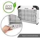 Aspectek UPGRADED 20W Electronic Bug Zapper, Insect Killer - Mosquito, Fly, Moth, Wasp, Beetle & other pests Killer for Indoor Residential & Commercial(2 Pack Replacement Bulbs Included)