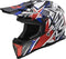 LS2 Helmets Motorcycle & Powersports Helmet's Off-Road Fast Mini V2 (Strong Red Blue, Medium)