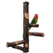 kathson Bird Perch Natural Apple Wood Stand Toy Branch Paw Grinding Standing Climbing Toy Cage Accessories for Small and Medium Parrots,Parakeets,Lovebirds,African Grey,Cockatiels