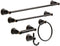 Franklin Brass Kinla 5-Piece Bath Hardware Towel Bar Accessory Set, Polished Chrome