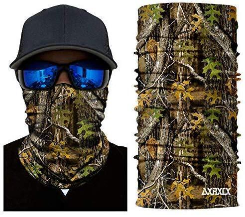 AXBXCX 2 Pack - Camouflage Print Seamless Neck Gaiter Bandana Face Mask for Outdoor Activities