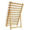 US Art Supply Premium Beechwood 120-Spool Sewing and Embroidery Thread Rack