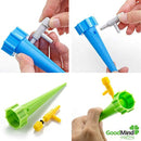 Adjustable Self Watering Spikes.Indoor Outdoor Plastic Bottle Garden Plants Drip Irrigation Spike System. Works as Watering Bulbs or Globes Stakes with Screw Valve