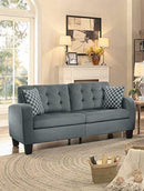 Homelegance Sinclair 84" x 107" Fabric Sectional Sofa, Gray