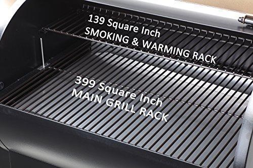 Z Grills ZPG-450A 2019 Upgrade Model Wood Pellet Grill & Smoker, 6 in 1 BBQ Grill Auto Temperature Control, 450 sq inch Deal, Bronze & Black Cover Included