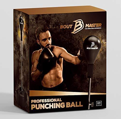 Tech Tools Punching Reflex Boxing Bag with Stand, Height Adjustable - Freestanding Punching Ball Speed Bag - Great for MMA Training, Stress Relief & Fitness