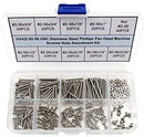 HVAZI #2-56 UNC Stainless Steel Phillips Pan Head Machine Screws Nuts Assortment Kit (#2-56UNC)