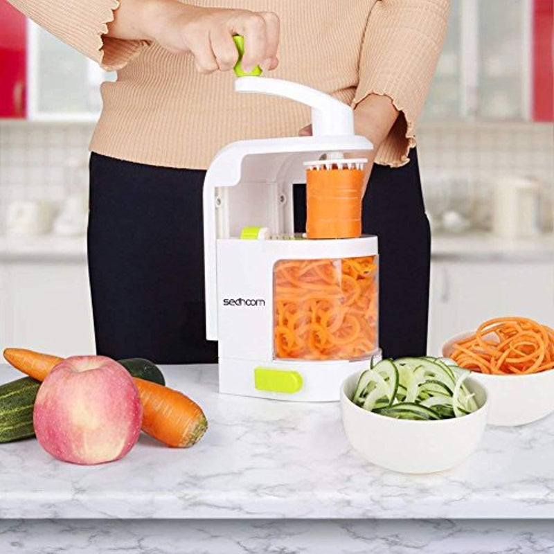 Spiralizer, Sedhoom 4-blade Vegetable Spiralizer, Zucchini Noodle Maker, Spiralizer Vegetable Slicer, Zucchini Spaghetti Maker, Veggie Pasta Maker for Low Carb Paleo Gluten-Free Meals