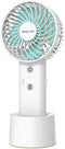 OPOLAR Battery Operated Handheld Personal Fan with Base, 10W Quick Charge Small Portable Fan with 5000mAh Battery, 5-18H Work Time, Strong Airflow,3 Speed Quiet Fan for Tropical Countries Travel