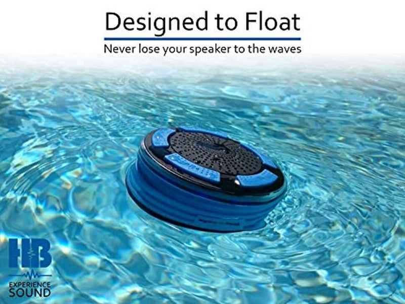 Bluetooth Portable Waterproof Shower Radio - HB Illumination – Shockproof, Dustproof Wireless Shower Radio with Suction Cup, Perfect for Pool, Shower, Boat, Beach, Hot Tub, Outdoors, Indoors