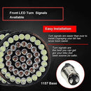 Motorcycle LED Light 2" 50mm Bullet Style LED Turn Signals Pannel For Motor bike Sporter Softail Touring (1157 base-1)