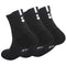 DISILE Elite Basketball Socks, Cushioned Dri-Fit Athletic Crew Socks - Thick Sports Socks For Men & Women