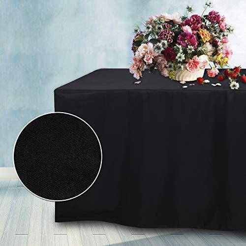 ABCCANOPY 6 FT Rectangle Tablecloth Table Cover for Rectangular Tables in Washable Polyester-Great for Buffet Table Parties Holiday Dinner, Wedding & More Navy Blue