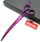 Elfirly 7.0in Professional Pet Grooming Scissors Set,Straight & Thinning & Curved Scissors 4pcs Set for Dog Grooming