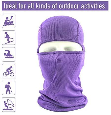 hikevalley Balaclava Face Mask Adjustable Windproof UV Protection Hood