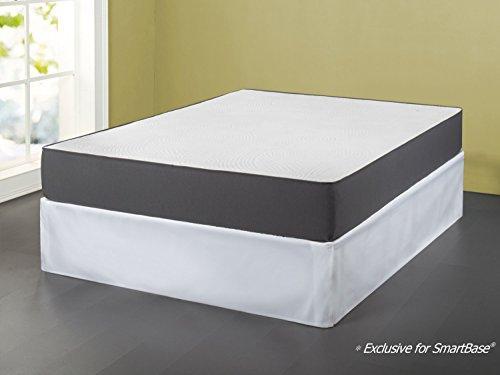 Zinus SmartBase Easy On/Easy Off Bed Skirt for 14 Inch SmartBase Mattress Foundation, Full