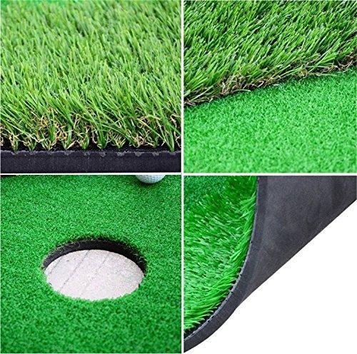 77tech Golf Putting Green System Professional Practice Large Indoor/Outdoor Challenging Putter Made of Waterproof Rubber Base Golf Training Mat Aid Equipment