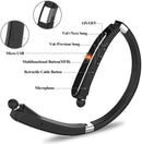 Wireless Bluetooth Headset, EGRD Foldable Retractable Neckband Headphones-[30 Hrs Playtime] Compatible Xs MAX/ 8/7 Plus Samsung Galaxy S9 Note 8 Cellphones