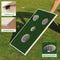 OOFIT Smiling Face Golf Cornhole Game with Chipping Mats Tailgate Chipping Game Set, Great Fun with Friends and Family