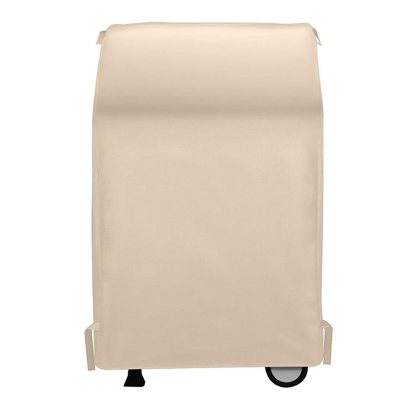 SunPatio Gas Grill Cover 58 Inch, Heavy Duty Waterproof Outdoor Barbecue Grill Cover, Durable Charcoal Smoker Cover, All Weather Protection for Weber Char-Broil Nexgrill Grills and More, Beige