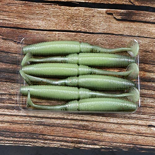 MILTECH  Soft Bait Shad Fishing Lure Paddle Tail Swimbaits Plastic Lures