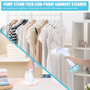 ORDORA Leak-proof Garment Steamer for Clothes, 220ml Pump Steam Tech Clothing Steamer for Home, Handheld Travel Steamer, Wrinkles & Odor Remover Fits all Fabric